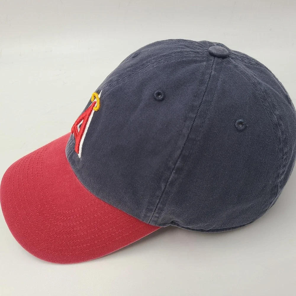 California Angels Hat Fitted M 47 Brand Franchise Blue Red MLB Los Angeles Men